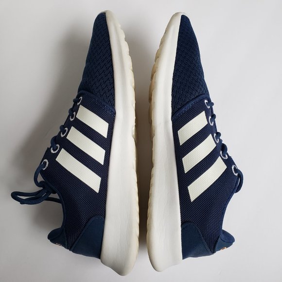 Adidas Neo Cloudfoam QT Racer Running Sneaker Shoes White & Blue Women Size 6.5 - Picture 8 of 15